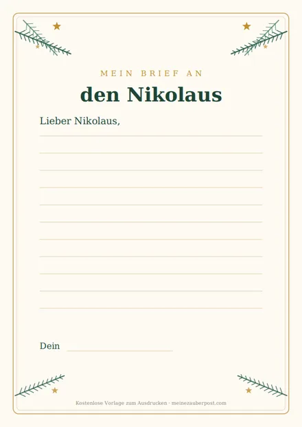 Vorschau: Brief an den Nikolaus