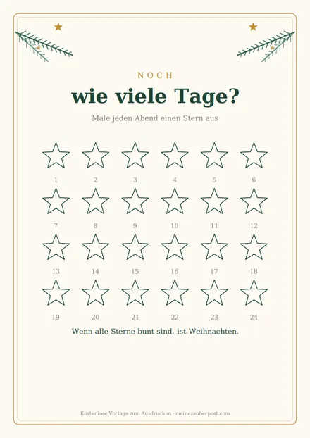 Vorschau: Countdown bis Weihnachten