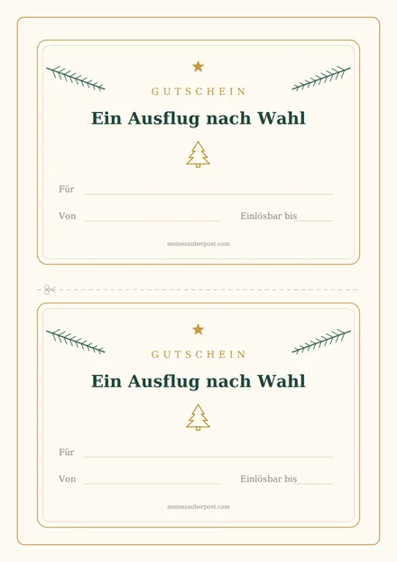 Vorschau: Gutschein «Ein Ausflug nach Wahl»