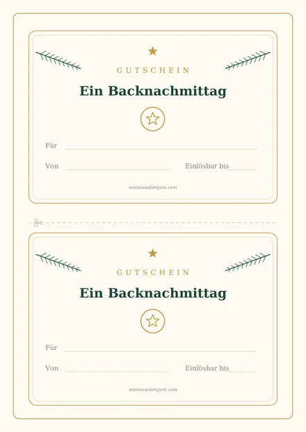 Vorschau: Gutschein «Ein Backnachmittag»