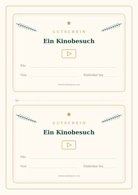 Vorschau: Gutschein «Ein Kinobesuch»