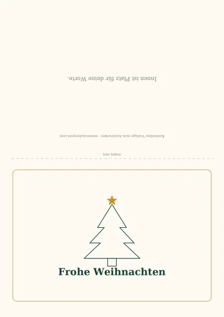 Vorschau: Weihnachtskarte «Tannenbaum»