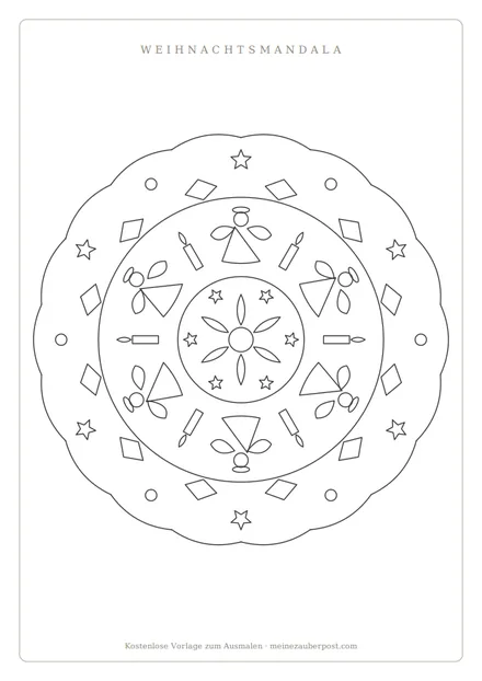 Vorschau: Christkind-Mandala