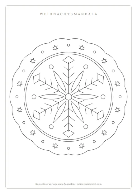 Vorschau: Mandala «Schneeflocke»